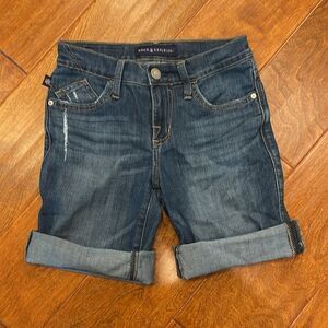 Rock & Republic Kristy Dark Wash Rollable Denim Jean Shorts